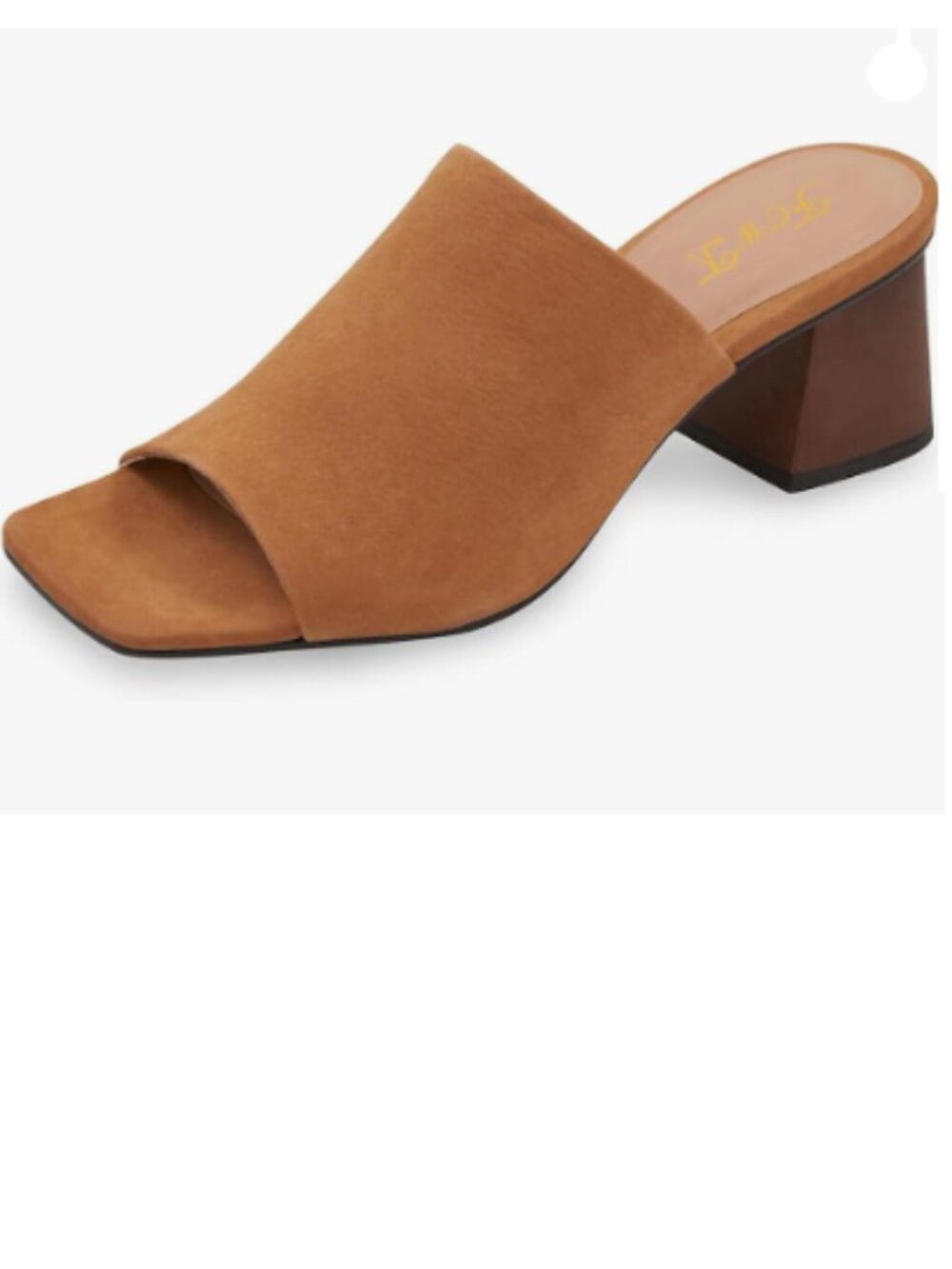 FOWT Brown Suqare Open Toe Mules Chunky Low Heel Slippers Casual Outdoor Shoes
